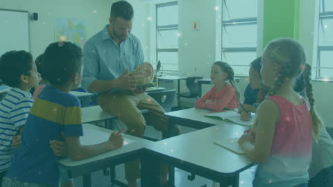 Interactive Classroom Activity with Diverse Students and Teacher