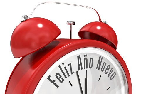 transparent 3d red alarm clock celebrating new year - Download Free Stock Videos Pikwizard.com