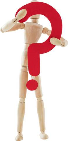 transparent wooden figurine holding upright red question mark - Download Free Stock Videos Pikwizard.com