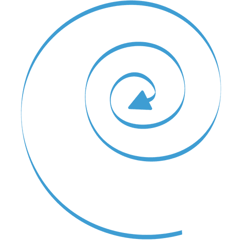 Blue Spiral Arrow on Transparent Background, Direction Illustration - Download Free Stock Videos Pikwizard.com