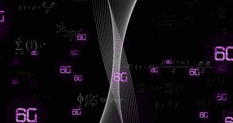 Futuristic 6G Digital Communication Technology Concept