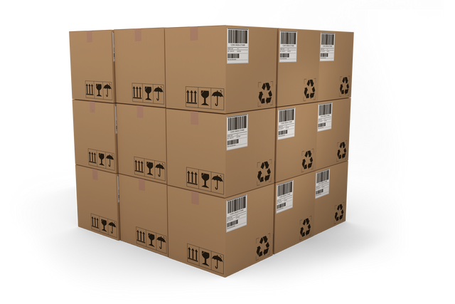 Pile of Shipping Boxes on Transparent Background Isolated Vector - Download Free Stock Videos Pikwizard.com