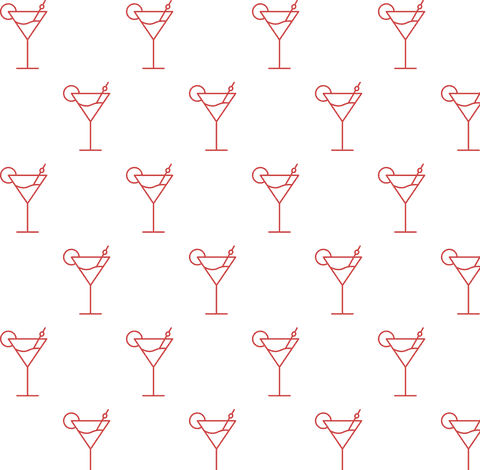 Transparent Pattern of Red Cocktail Icons on Transparent Background - Download Free Stock Videos Pikwizard.com