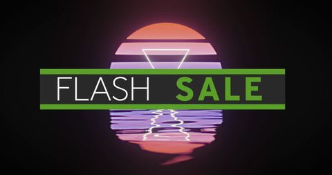 Flash Sale Vibrant Digital Sunset Design