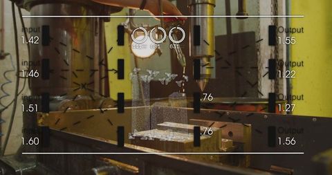 Cnc milling machine crafting precision workpiece with automated control