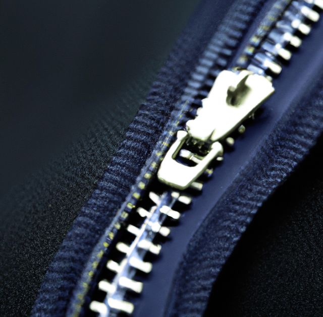 Image of close up of silver zipper and fabric background - Download Free Stock Photos Pikwizard.com
