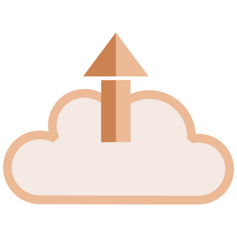 Transparent Cloud Icon with Upward Arrow Illustration - Download Free Stock Videos Pikwizard.com