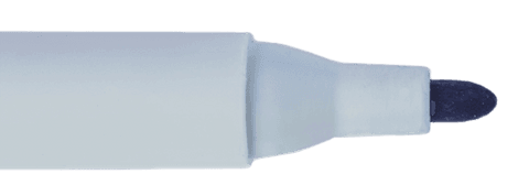 Blue marker on transparent background for creative design