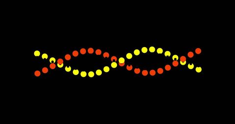 Abstract Dots DNA Strand on Black Background - Download Free Stock Images Pikwizard.com