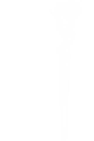 White smoke effect on transparent background with copy space