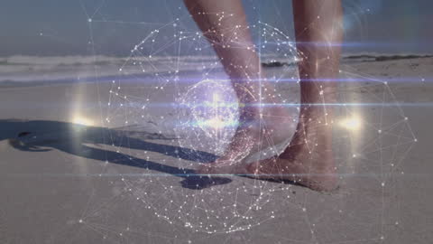 Digital Connectivity and Nature Fusion Concept