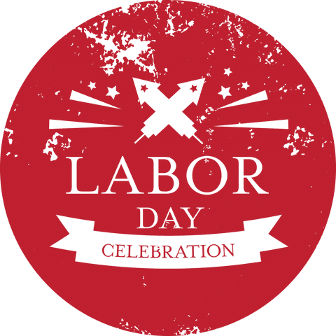 vintage labor day celebration badge on transparent background - Download Free Stock Videos Pikwizard.com