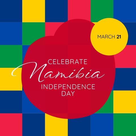 colorful celebration of namibia independence day with modern design - Download Free Stock Templates Pikwizard.com
