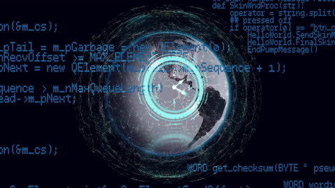 Digital Interface with Clock and Code Overlay