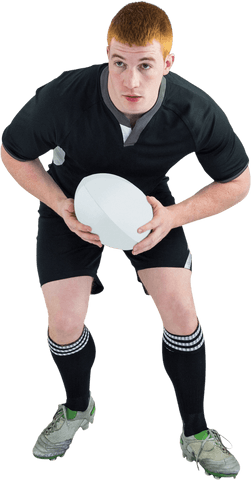 transparent background rugby player holding rugby ball - Download Free Stock Videos Pikwizard.com