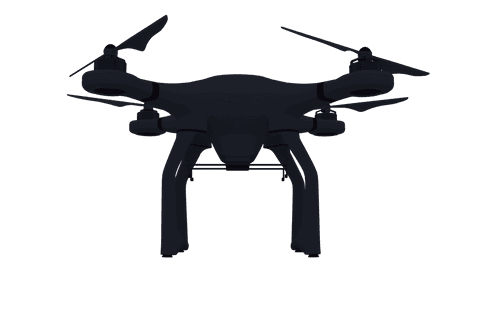 quadcopter drone transparent with rotating blades above view - Download Free Stock Videos Pikwizard.com
