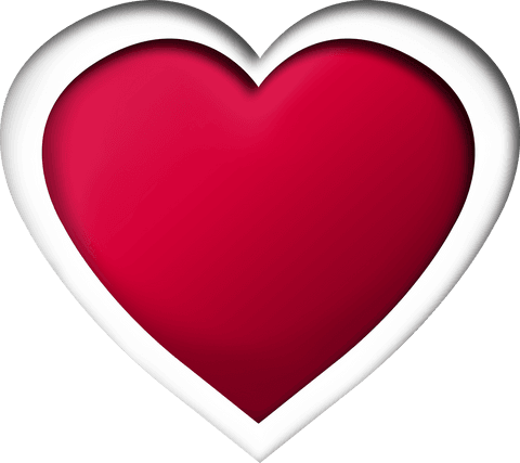 Transparent Red and White Heart Illustration on Clear Background - Download Free Stock Videos Pikwizard.com