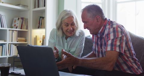 Senior Couple Managing Finances at Home with Laptop and Calculator - Download Free Stock Images Pikwizard.com