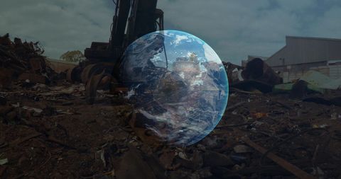 Globally Influenced Industrial Activity at Urban Site - Download Free Stock Images Pikwizard.com