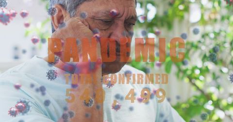 Senior Man in Isolation Conceives Effects of the Pandemic