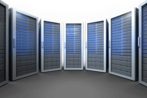 transparent server racks with blue lights for modern data encoding - Download Free Stock Videos Pikwizard.com
