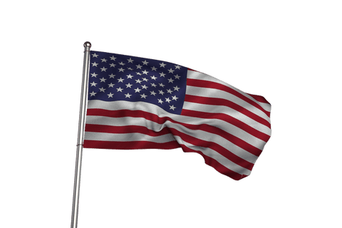 Transparent Waving United States Flag on Flagpole - Download Free Stock Videos Pikwizard.com