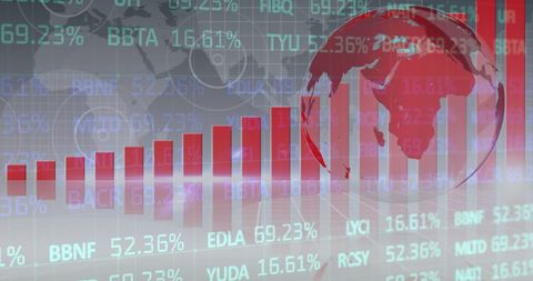 Global Stock Market Trends with Financial Data Visualization - Download Free Stock Images Pikwizard.com