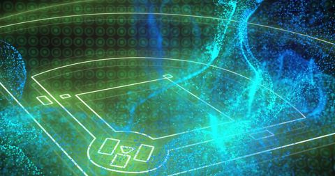 digital baseball field with data visualization and technology - Download Free Stock Images Pikwizard.com