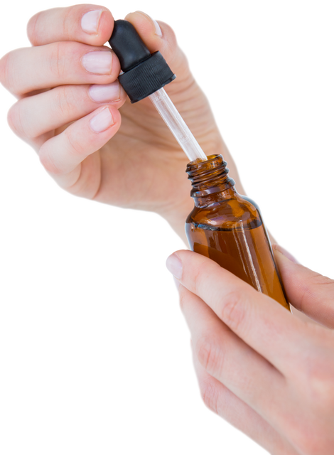 Person Holding Medicine Dropper Bottle, Transparent Background - Download Free Stock Videos Pikwizard.com