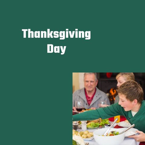 Family enjoying thanksgiving dinner celebration at home