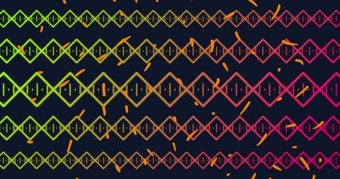Vibrant Kaleidoscopic Shapes on Dark Background - Download Free Stock Images Pikwizard.com