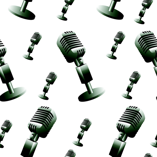 Standing Microphone Pattern on Transparent Background for Design or Mock-Up - Download Free Stock Videos Pikwizard.com