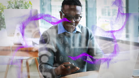 Businessman Engaging with Digital Network