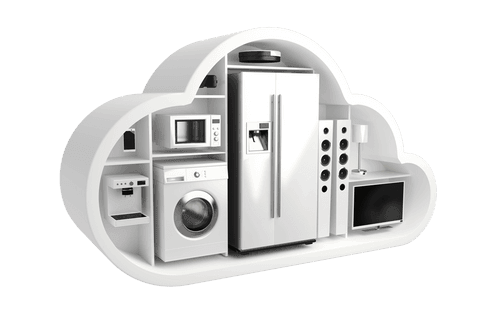 cloud storage concept with electronics on transparent background - Download Free Stock Videos Pikwizard.com