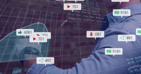 Professional Engaging Digital Data Analytics on Transparent Display