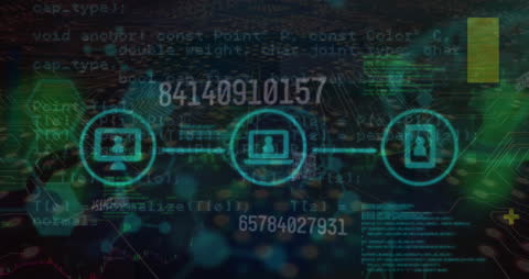 Digital Data Network and Global Connectivity Animation