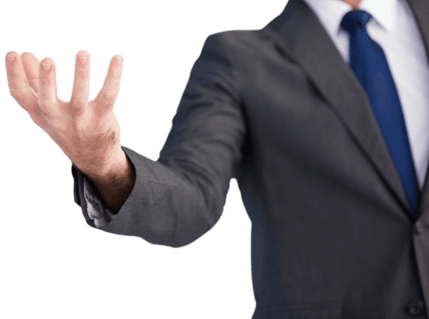 transparent businessman extending hand for collaboration - Download Free Stock Videos Pikwizard.com