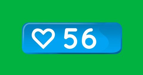 Blue Social Media Like Icon Displaying Count Against Green Backdrop - Download Free Stock Images Pikwizard.com