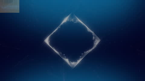 Digital Square Animation with Navy Background