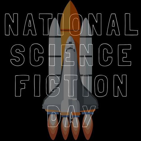 rocket launch celebrating national science fiction day - Download Free Stock Templates Pikwizard.com