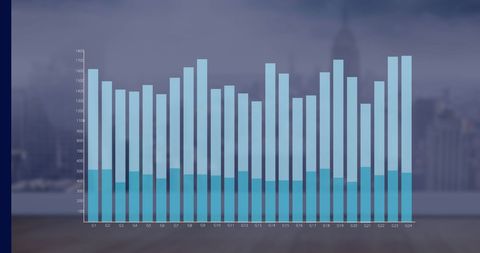 Financial Graph Overlay on Cityscape Illustrating Market Trends - Download Free Stock Images Pikwizard.com