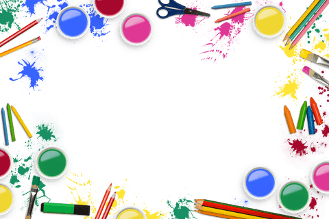 Colorful Art Supplies and Transparent Paints Frame - Download Free Stock Videos Pikwizard.com