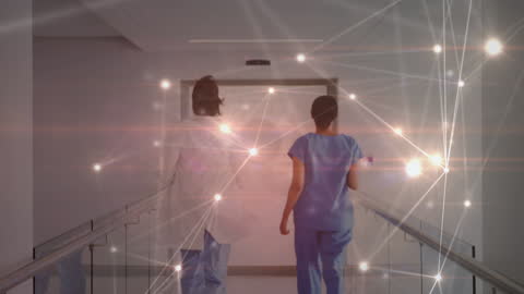 Medical Technology Concept with Doctors and Data Visualization