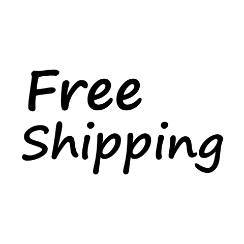 Free shipping text on transparent background for e-commerce