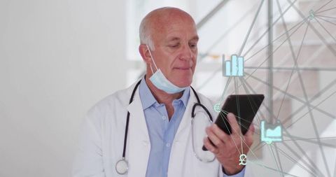 Doctor Analyzing Financial Data Symbols on Tablet, Fusing Medicine with Digital Fintech - Download Free Stock Images Pikwizard.com