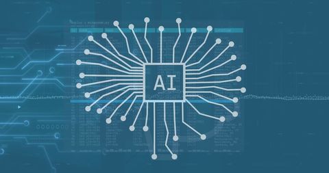 artificial intelligence data processing network concept - Download Free Stock Images Pikwizard.com