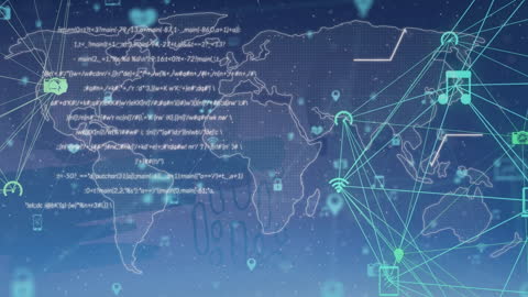 Global Data Network and Digital Connectivity Background