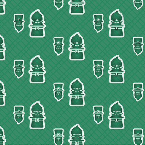 seamless green leprechaun and hat pattern on transparent background - Download Free Stock Videos Pikwizard.com