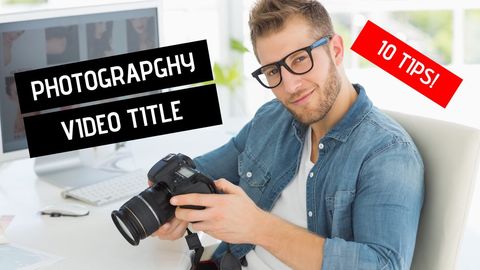 Photographer Promoting Online Courses with Enthusiasm - Download Free Stock Templates Pikwizard.com