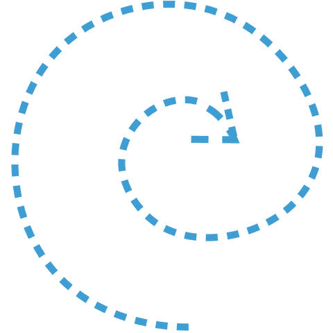 blue spiral arrow icon isolated on transparent background - Download Free Stock Videos Pikwizard.com